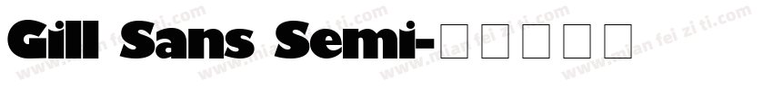 Gill Sans Semi字体转换